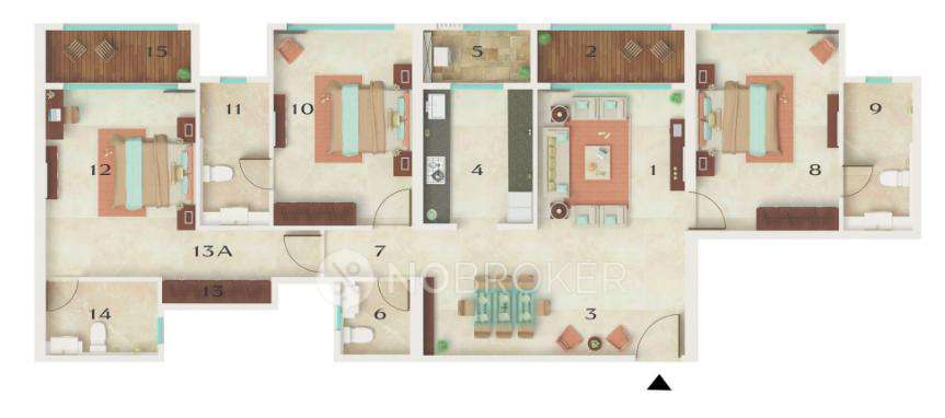 3 BHK Flat In Dynamix Astrum For Sale  In Malad East