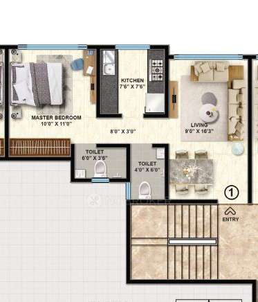 1 BHK Flat In Shantee Flamingo Residency For Sale  In Gokul Angan Marg, Near Surya Gardens, Krishna Twp, Vasai West, Vasai-virar, Tarkhad, Maharashtra 401202