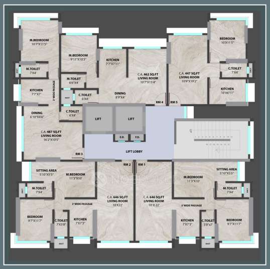 2 BHK Flat In Shree Siddhivinayak Park Abode For Sale  In Dadar West