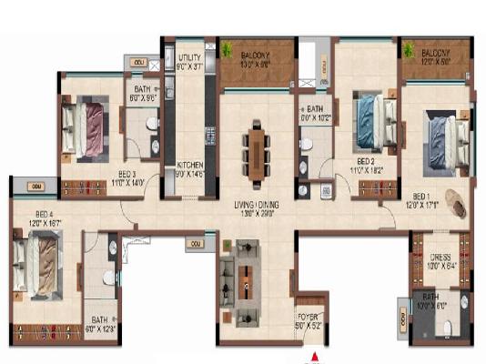 4 BHK Flat In Casagrand Casamia For Sale  In Pallavaram