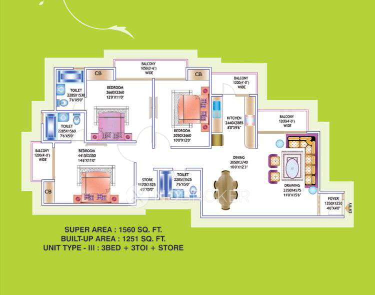 3 BHK Flat In Prateek Laurel For Sale  In Sector 120, Noida, Uttar Pradesh, India