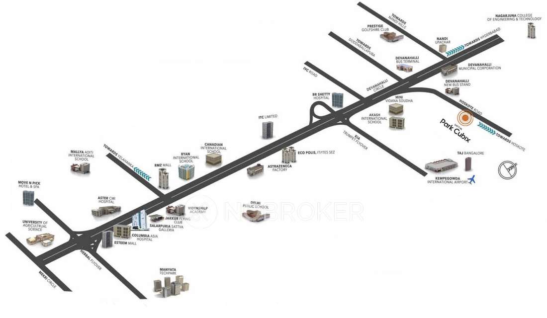 3 BHK Flat In Sattva Park Cubix For Sale near Boodihal