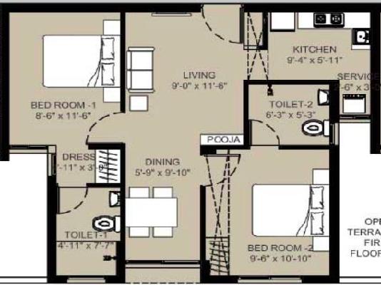 2 BHK Flat In Arun Excello Sanjani For Sale  In Chengalpattu