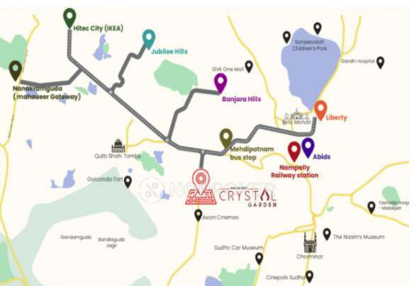 3 BHK Flat In  Mahaveer Crystal Garden For Sale  In Mehdipatnam