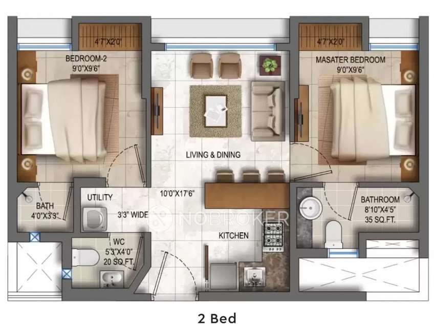 2 BHK Flat In Lodha Quality Homes For Sale  In Majiwada