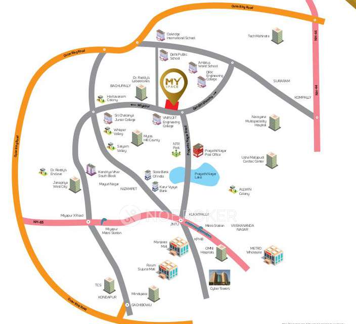 2 BHK Flat In Makuta My Space For Sale  In Bachupally