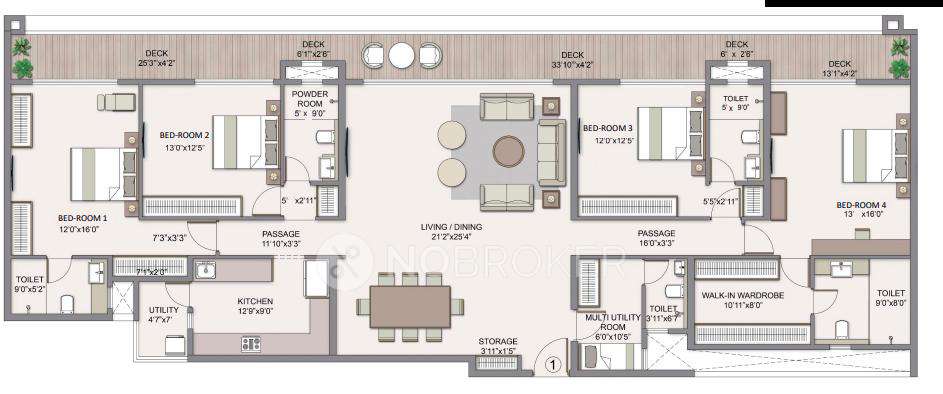 4 BHK Flat In Chandak Sarvam For Sale  In Andheri East
