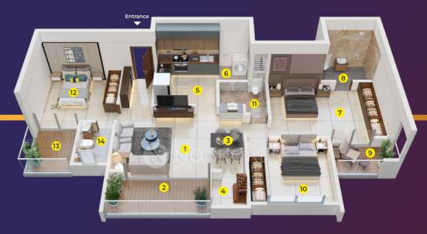 3 BHK Flat In Ar Atlas For Sale  In Wakad