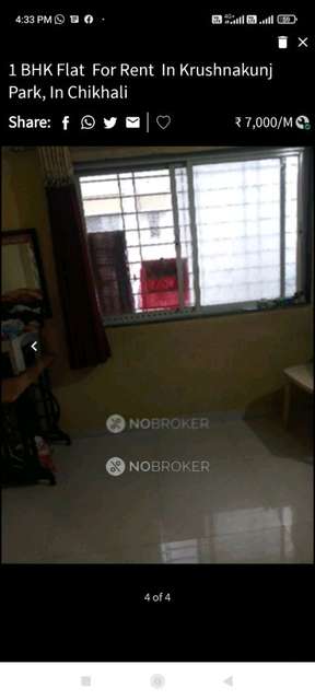 1 BHK Flat In Krushnakunj Park Ho.so.chikhali,pune For Sale  In Chikhali