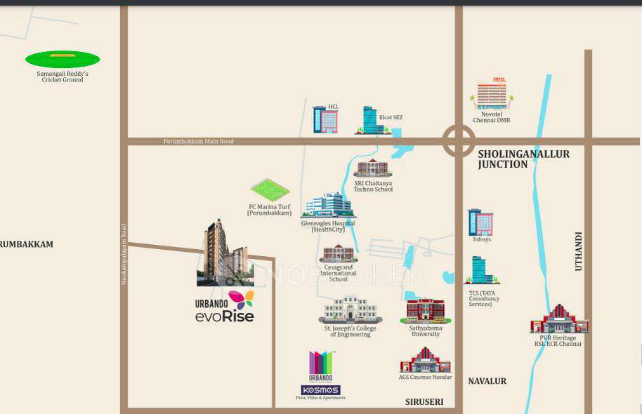 2 BHK Flat In Urbando Evorise For Sale  In Perumbakkam