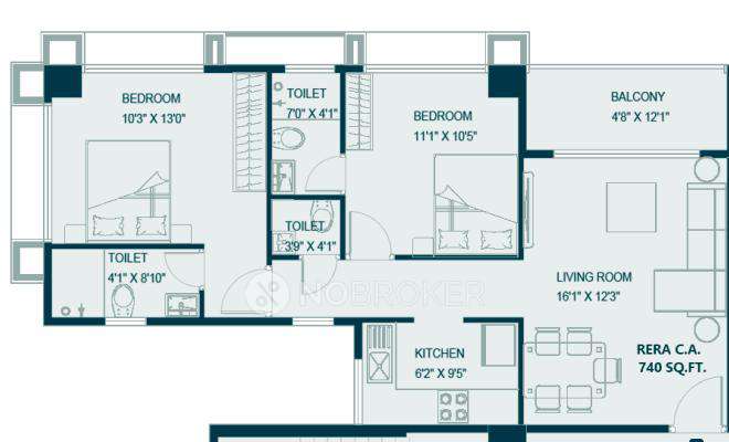 2 BHK Flat In Chaitanya Ganapati Baug For Sale  In Borivali West