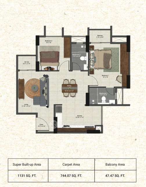 2 BHK Flat In Aratt Alchemy Elixir For Sale  In Electronic City Phase 1