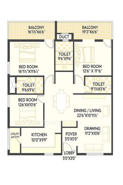 3 BHK Flat In Bpr Pearl Heights, Attapur For Sale  In Attapur