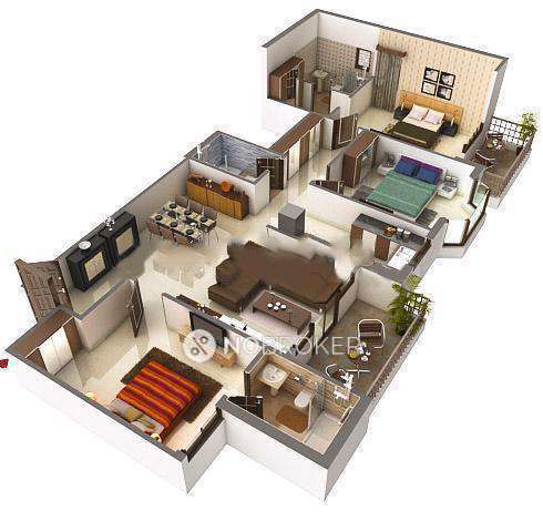 3 BHK Flat In Ashiana Upyan for Rent  In Indirapuram