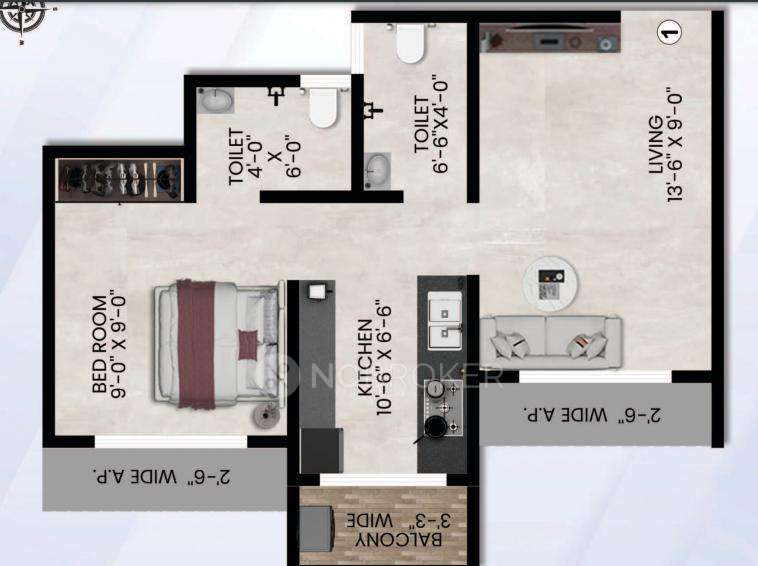 1 BHK Flat In Kalyan Vatika For Sale  In Thane