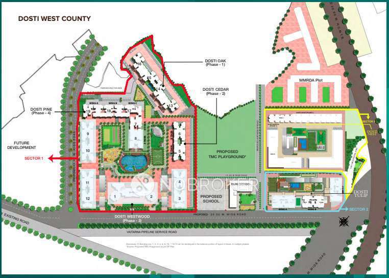 1 BHK Flat In Dosti Nest For Sale  In Thane West