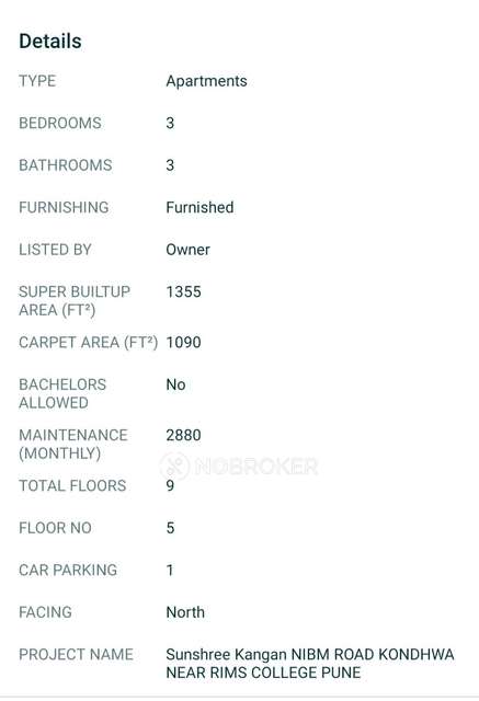 3 BHK Flat In Sunshree Kangan  For Sale  In Autadwadi Handewadi
