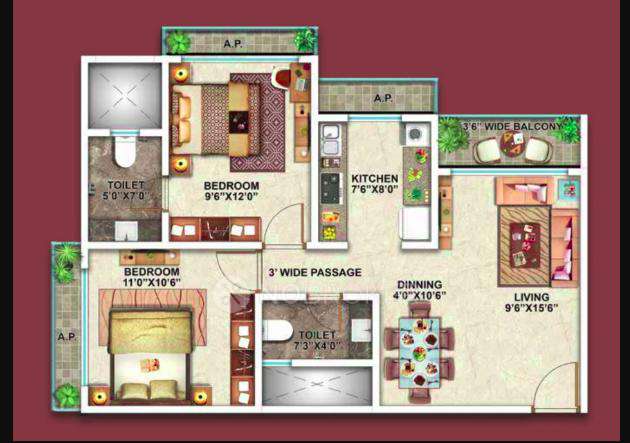 2 BHK Flat In Sethi Palacio For Sale  In Vasai West