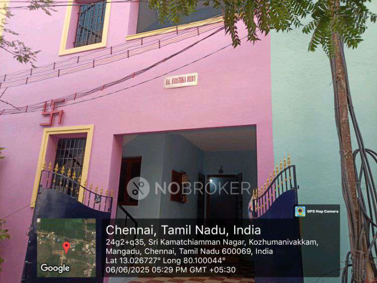 2 BHK House For Sale  In 24g2+v44, Swastika Main Rd, Sri Kamatchiamman Nagar, Kozhumanivakkam, Mangadu, Chennai, Tamil Nadu 600122, India