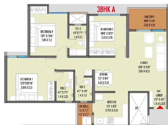 3 BHK Flat In Anshul Medora For Sale  In Wagholi