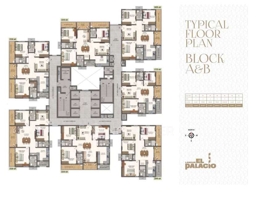 3 BHK Flat In Lansum El Palacio, Puppalaguda For Sale  In Puppalaguda