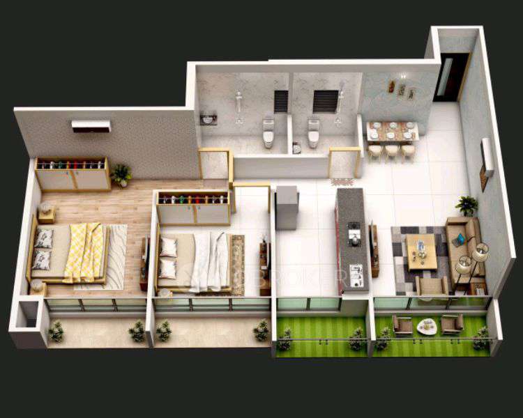 1 BHK Flat In Vrindavan Developers For Sale  In X3cc+r6r, Bangarpada, Ulwe, Navi Mumbai, Maharashtra 410206, India