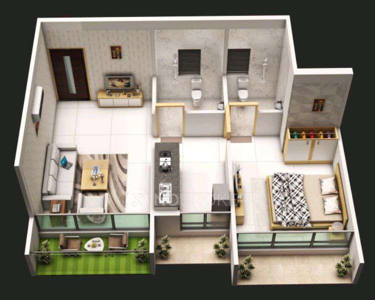 1 BHK Flat In Vrindavan Developers For Sale  In X3cc+r6r, Bangarpada, Ulwe, Navi Mumbai, Maharashtra 410206, India