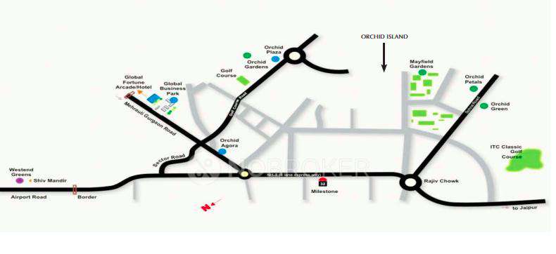 3 BHK Flat In Orchid Island For Sale  In Sector-51