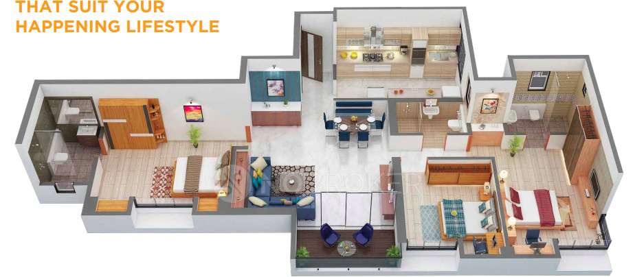 3 BHK Flat In Kumar Parc Residence For Sale  In Hadapsar