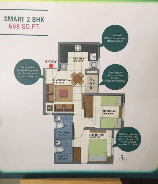 2 BHK Flat In Shriram 107 South East For Sale  In Attibele