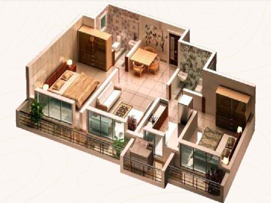 2 BHK Flat In Dhanlaxmi Dhananjay Hill View For Sale  In Nalasopara West