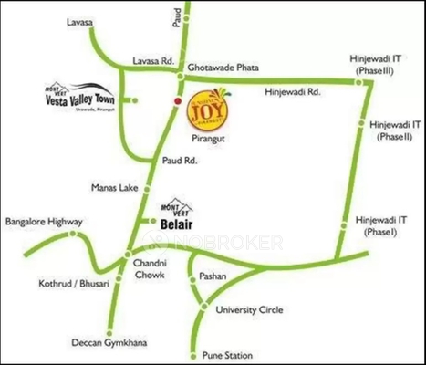 1 BHK Flat In Sunshine Joy By Mont Vert Homes, Pirangut, Pune for Rent  In Pirangut