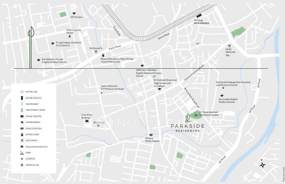 3 BHK Flat In Ravetkar Parkside Residences For Sale  In Erandwane