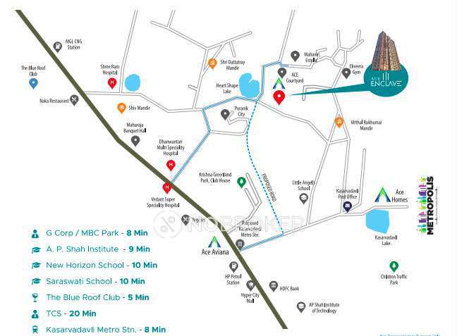 1 BHK Flat In Ace Enclave For Sale  In Thane West