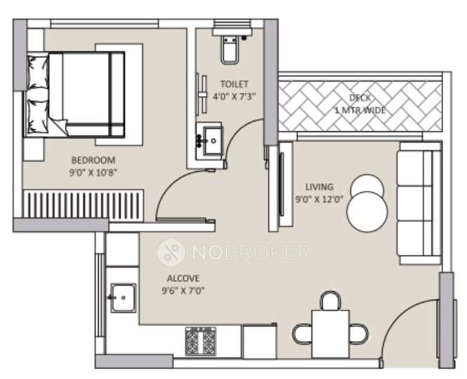 1 BHK Flat In Ace Enclave For Sale  In Thane West