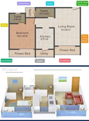 1 BHK Flat In Madhukunj Cooperative Housing Society For Sale  In Kalwa West