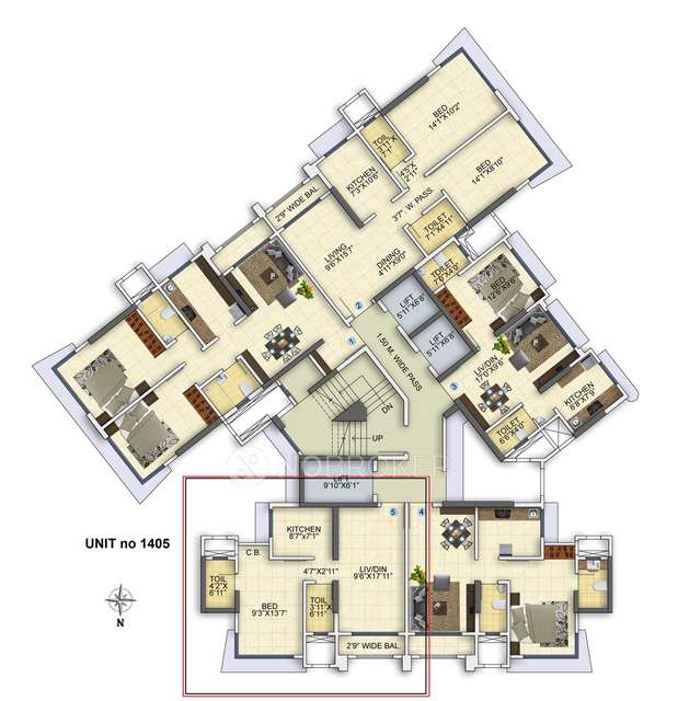 1 BHK Flat In Marathon Mbryo For Sale  In Bhandup West