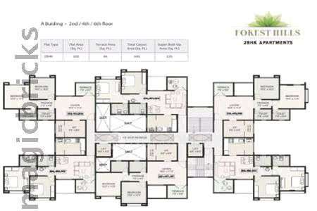 2 BHK Flat In Forest Hills Society For Sale  In Forest Hills Society