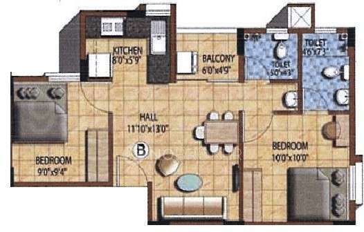 2 BHK Flat In Janaadhar Shubha Phase 2 For Sale  In Attibele