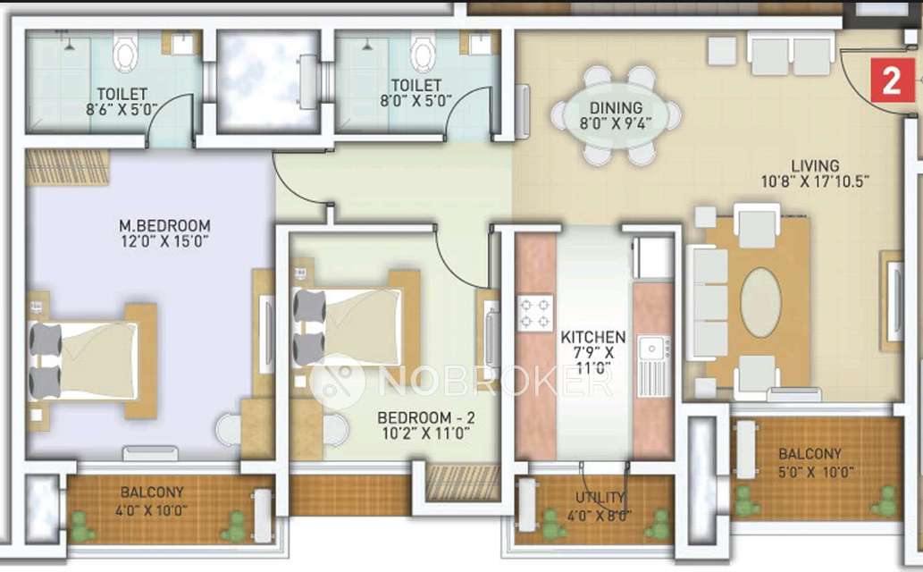 2 BHK Flat In Ozone Greens For Sale  In Medavakkam