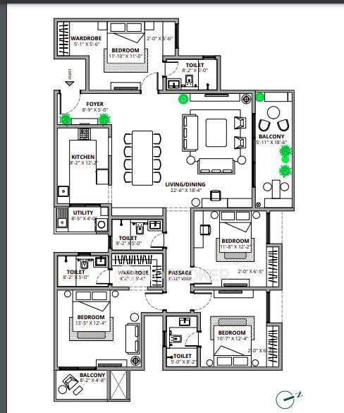 4 BHK Flat In Assetz Marq For Sale  In Kadugodi