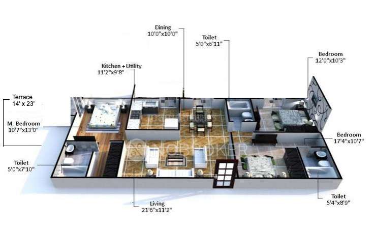 3 BHK Flat In Aakruthi Homes, For Sale  In Aakruthi Homes