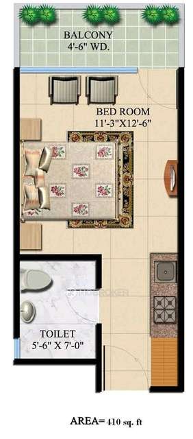 1 RK Flat In Habitech Panchtatva For Sale  In Habitech Panchtatva