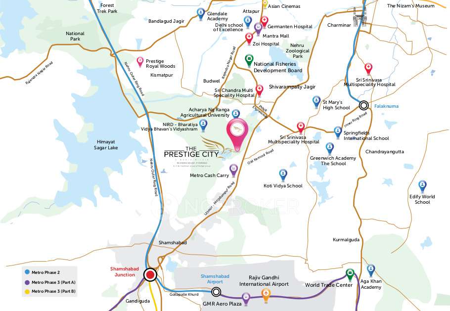 2 BHK Flat In The Prestige City Hyderabad For Sale  In Budwel