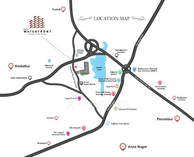 2 BHK Flat In Rwd Waterfront For Sale  In Kolathur