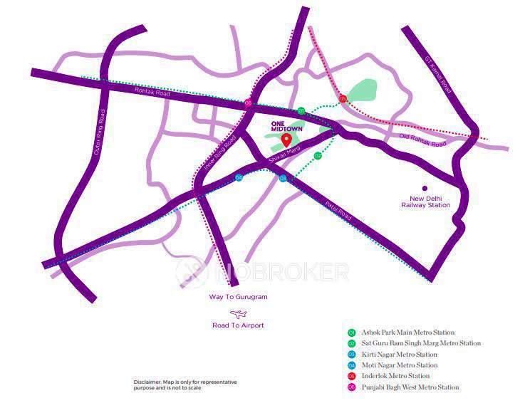 3 BHK Flat In Dlf One Midtown For Sale  In Moti Nagar