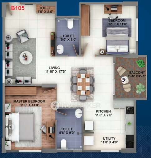 2 BHK Flat In Abhee Kings Court For Sale  In Chambenahalli