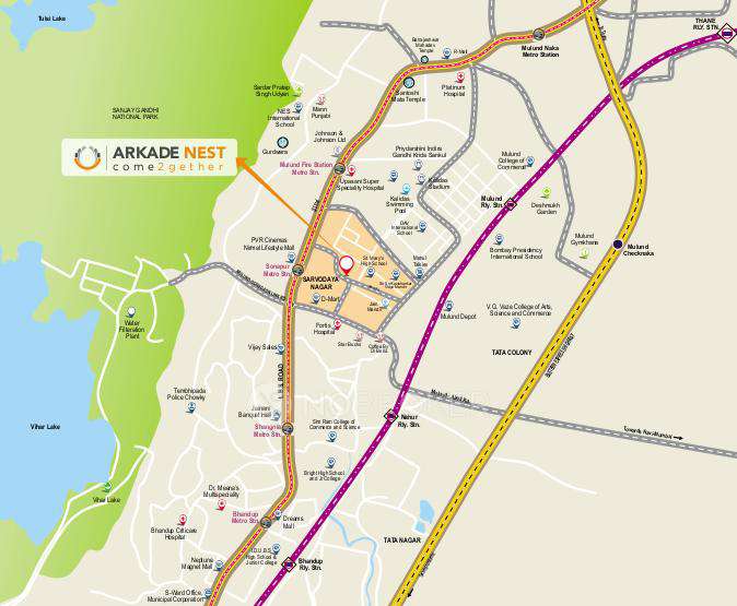 3 BHK Flat In Arkade Nest For Sale  In Mulund West