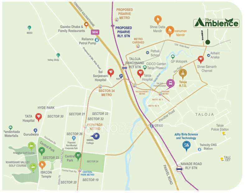 2 BHK Flat In  Balaji The Ambience For Sale  In Taloja 