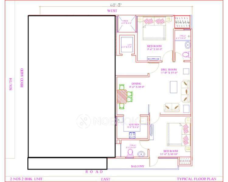 2 BHK Flat In Om Apartment For Sale  In Dayanand Colony, Sector 6